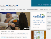 Tablet Screenshot of heartland-manorcare.com